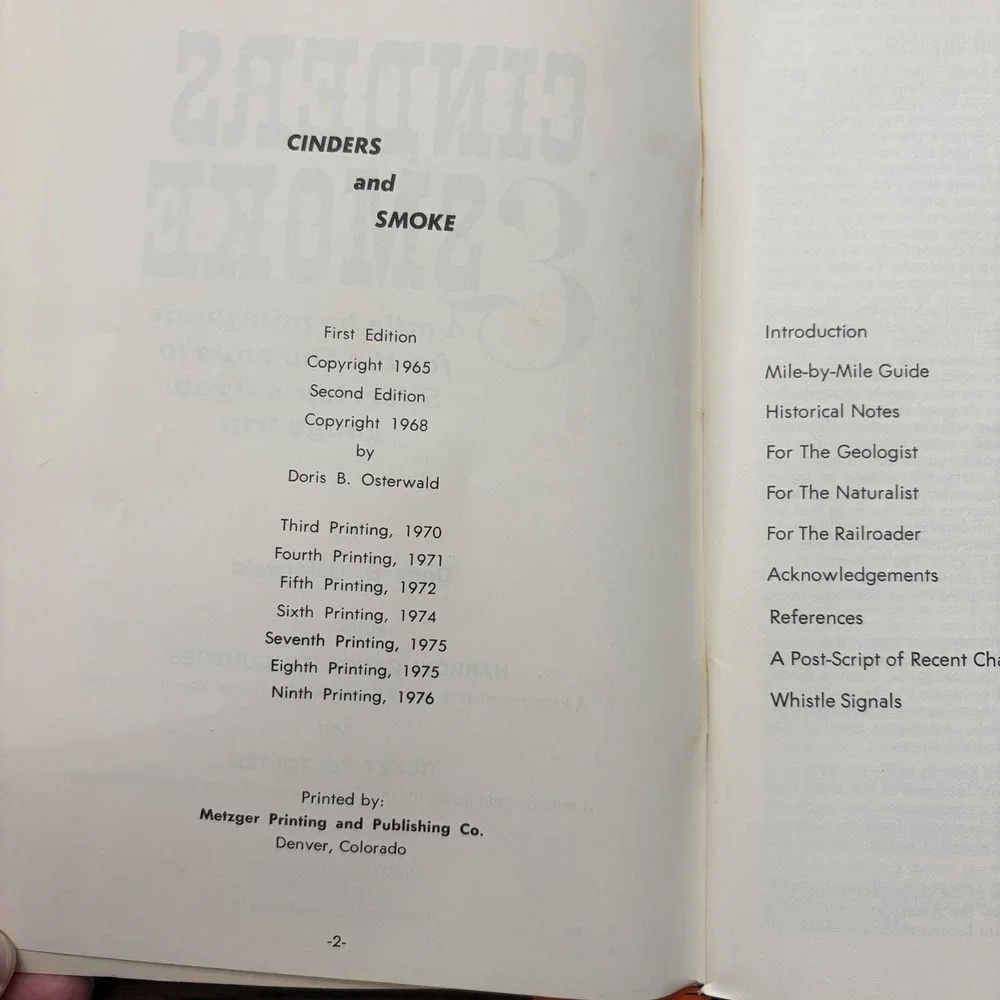 Vintage Cinders & Smoke: A Mile By Mile Guide Durango Silverton Narrow Gauge RR